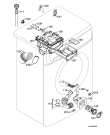 Схема №1 ZWO5105 с изображением Емкоть для порошка для стиралки Electrolux 1246243503